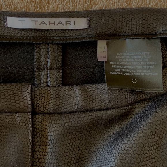 TAHARI Reptile Straight Leg Pants - Picture 8 of 12